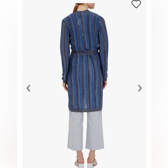 Veronica Beard Jeanne Light Blue Linen Blend Crop Wide Leg Pants 6 nautical crop - Picture 3 of 15